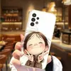 Adecuado para funda de teléfono Samsung S26 Ultra, funda protectora A57, diseño de chica "guiñando" S24, funda suave de TPU, S25 PLUS