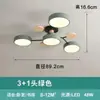 Lámpara de techo macaron nórdica para sala de estar, luz creativa y única para dormitorio y estudio, luminaria moderna minimalista para habitación y estudio