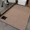 Alfombrillas Tejidas para Baño Imitación Lino Entrada de Baño Alfombrillas Antideslizantes Alfombra Absorbente Resistente a Manchas Alfombrillas de Secado Rápido