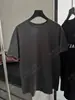 DestaqueRan26 Novo Estilo Primavera/Verão Algodão Pima Macio ao Toque Lavado com Enzima de Ar Escovado Camiseta Oversized de Manga Curta