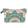 Bolsa de Maquiagem com Padrão Mandala Impresso Transfronteiriça da Amazon Clutch Feminina Bolsa de Armazenamento de Viagem Multifuncional