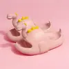 Chinelos Infantis de Dinossauro para Verão, Interno, Antiderrapantes, Sola Grossa, Fofos, para Banho e Uso Externo, Sandálias Pai-Mãe-Filho para Mulheres