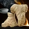 Botas tácticas de aventura y rescate para hombre de una pieza, envío directo, cuatro estaciones, nuevas, resistentes a altas temperaturas, botas de entrenamiento de fuerzas especiales para hombre