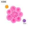 Nuevo Pétalo de Flor Rosa Pistilo Pliegue Molde de Silicona de Azúcar Flor Pequeña Flor Rosa Horneado Decorativo Gota de Gel Molde de Yeso