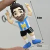 Llavero Estrella de Fútbol Figura 3D Colgante Pequeño Llavero Figura de Jersey Regalo para Fanático Colgante de Fútbol