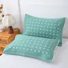 Funda de almohada de gasa mediana, hilo fino, sin bolitas, sin decoloración, 46*68, funda de almohada grande para estudiante, hogar, adulto, par