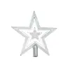 Decoração de topo de árvore de Natal estrela vermelha de topo de árvore estrela dourada de cinco pontas decoração de Natal plana cinco estrelas 10CM 15CM 20CM