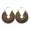 Comercio Transfronterizo Europeo y Americano Estilo Étnico Bohemio Pendientes Huecos Tallados Retro para Mujer Mayorista de Joyería Amazon Dubái