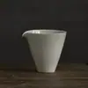 Ceniza de madera cerámica gaiwan taza para preparar té de roca esmalte gris juego de té Kung Fu tetera taza de té taza del anfitrión taza de la justicia
