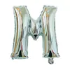 Balão de Filme de Alumínio Letra Inglesa Versão Slim Versão Americana 16 polegadas Decoração de Festa de Aniversário Arranjo Balão de Folha de Alumínio Letra