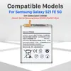 Compatible con batería Samsung S21FE Batería de teléfono móvil Samsung EB-BG990ABY Batería de 0 ciclos