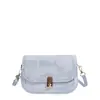 Bolsa pequena texturizada para mulheres, nova bolsa quadrada de ombro retrô da moda 2026, bolsa de ombro e bolsa transversal populares de outono