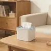 Venta al por mayor de fábrica caja de pañuelos con tapa de bambú impresión regalos publicitarios caja de papel de lujo ligero impresión de logotipo caja de almacenamiento de pañuelos