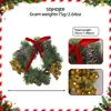 Nueva Decoración Navideña Corona Pequeña Ramas de Pino Simuladas Piñas Bayas Rojas Anillo para Velas Anillo Decorativo Portavelas Navideño Corona