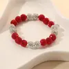 Pulsera de Bolas de Diamante de Arcilla Incrustadas con Diamantes de Seis Capas de Alta Gama Más Vendida Transfronteriza Llena de Diamantes Joyería de Amistad para Niñas Venta al por Mayor