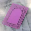 Corte Láser Agujeros Pequeños Huecos No Amarillea Encaje Láser Adorno de Encaje Tarjeta Decoración de Diario Papel Impreso a Color Talla de Flores en Papel Postal