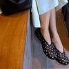 Novos Sapatos Mary Jane Redondos Elegantes com Strass para o Outono de 2026, Sapatos Baixos Elegantes, Sapatos de Balé Confortáveis