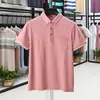 Camisa Polo de Gama Alta Camiseta de Manga Corta para Hombre Verano 2024 Nueva Llegada Casual de Negocios Camiseta Estilo Papá Tendencia