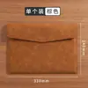 Bolsa Envelope de Couro para Documentos de Escritório para Estudantes Cor Sólida Impermeável Bolsa para Arquivos A4 Grande Capacidade Papelaria Impermeável Durável