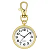 El reloj de bolsillo especial para ancianos, niños y estudiantes para el examen es claro y con un gran número literal, llavero colgante, reloj de enfermera, solo mira la hora.