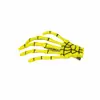 Pinza para el pelo de mano de esqueleto de Halloween Garra de fantasma Accesorios de decoración Accesorios para el pelo de esqueleto en blanco y negro Suministros divertidos para disfraces de fiesta
