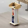 Podio, mesa del orador, mostrador de recepción, mostrador de bienvenida del hotel, mesa del anfitrión de la conferencia, mostrador del conserje, mostrador de recepción de invitados, mesa del maestro de ceremonias