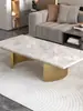 Patas de Mesa de Café Colgantes de Metal de Lujo Ligero Soporte de Mesa de Té de Acero Inoxidable con Encimera de Roca Patas de Mesa de Café de Mármol con Base de Piedra de Lujo para Sala de Estar