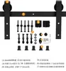 Riel colgante para puerta de granero americana tipo J, accesorios de hardware, riel para puerta corrediza, baño, cocina, puerta corrediza, partición, riel para puerta colgante