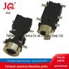 Soquete de Fone de Ouvido Metalizado PJ-327H Interface de Áudio Banhado a Ouro Suporte de Patch para Fone de Ouvido Conector 3.5