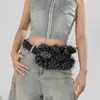 Cinturón de Peluche Retro de Gama Alta para Mujer 2025 Nuevo Otoño e Invierno Cadena de Cintura para Faldas y Pantalones, Accesorios de Cinturón Estilo Chica Caliente