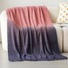 Manta de Sofá Personalizada de Gama Alta con Color Degradado Manta para Siesta en Oficina o Dormitorio Manta para Aire Acondicionado Chal Tejido de Invierno Manta Estilo Camping