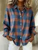 2026 Camisa Casual Solta de Manga Longa com Estampa Floral Europeia e Americana Transfronteiriça Amazon Aliexpress para Mulheres