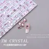 K9 Nuevo Ultra Brillante Fondo Plano Rosa Fantasma Pedrería para Uñas Pedrería Rosa de Forma Irregular Pegatinas para Uñas Huevo de Paloma Decoraciones de Pedrería