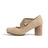 Sapatilhas Prateadas para Mulheres, Sapatos Mary Jane Estilo Ballet em Couro Genuíno, Sapatos de Salto Alto Versáteis para Mulheres, Sapatos Rasos Estilo Retrô Francês