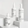 Garrafas plásticas PET para atacado, 250/300/400ml, design de alta qualidade, adequadas para shampoo, sabonete líquido e loção, com ombro inclinado e fundo plano