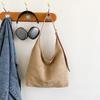 Bolsa casual de cor sólida com grande capacidade para mulheres 2024 nova bolsa tote estilo coreano retrô da moda bolsa texturizada de axila