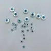 Concha Blanca Haibei Ojos Redondos Incrustados Concha de Mariposa Blanca Colgante Ojo del Diablo Pulsera Collar DIY Accesorios de Joyería