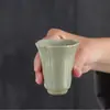 Taza en forma de flor de celadón de Longquan cerámica Gongfu juego de té taza de anfitrión taza individual para el hogar personal taza para degustación de té degustación de aroma taza de té