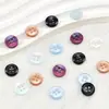 Botones Redondos Perlados de Colores Caramelo, Botones de Resina de Cuatro Agujeros para Camisa, Botones Decorativos Versátiles para Ropa Infantil, Botones al por Mayor