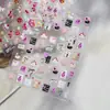 Adesivos Tomoni Finos e Resistentes para Nail Art Populares no Xiaohongshu Adesivos Doces para Unhas Adesivos de Cisne e Pônei Acessórios para Nail Art