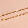 Cadena lateral para hombre, de moda sencilla transfronteriza, dominante, al por mayor, con presión lateral, personalidad de moda, joyería DIY, cadena de clavícula