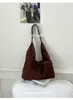 Bolso de axila retro Maillard, bolso de hombro de cuero suave de gran capacidad, nuevo modelo 2026, bolsa tote versátil súper popular para el día a día