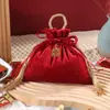Bolsa de Dulces de Boda de Terciopelo, Bolsa Portátil de Boda, Bolsa de Regalo para Dama de Honor de Cumpleaños de Luna Llena, Caja de Dulces de Boda