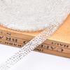 Faixa de strass de 1cm com broca de cola quente, tira de cristal, acessórios para roupas, sapatos, bolsa, calças, material DIY, acessórios