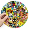 50 Peças de Adesivos de Rabiscos de Gatos e Cachorros, Desenhos Simples de Animais de Estimação Fofos, Adesivos Decorativos à Prova d'Água para Cadernos e Copos Térmicos