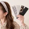 Diadema de rayas estilo coreano, diadema mágica perezosa, fijación sin costuras para el flequillo, accesorio para el cabello para recoger los cabellos sueltos mientras te lavas la cara