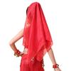 Accesorios para Disfraces de Danza India para Niños del 1 de Junio Velos de Danza del Vientre para Niños Tocados Bufanda de Seda Nuevo Estilo Pañuelo para la Cabeza con Monedas Colgantes