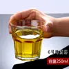 Vaso de cerveza de vidrio licores whisky engrosado bar KTV transparente Bar Bistro comercial octagonal taza logo imprimible