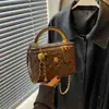 Bolso de cubo con cadena de rombos transfronterizo para mujer 2026 nuevo de verano, bolso de mano versátil de alta gama, bolso cruzado de un solo hombro para el trabajo