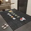 Felpudo de Entrada Dibujos Animados Bienvenido a Casa Alfombra de Terciopelo de Cristal Resistente a Manchas Felpudo para Entrada de Casa Felpudo Antideslizante